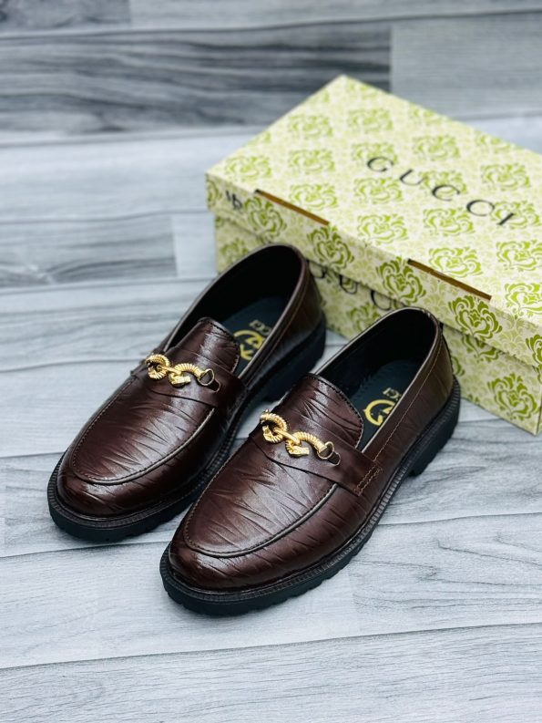 Gucci Brown Formal Shoes For Men
