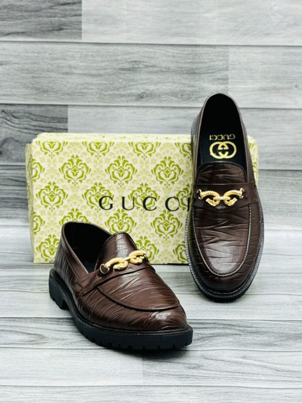 Gucci Brown Formal Shoes For Men