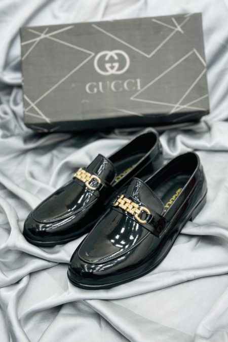 Gucci Patent Leather Black Formal Shoes