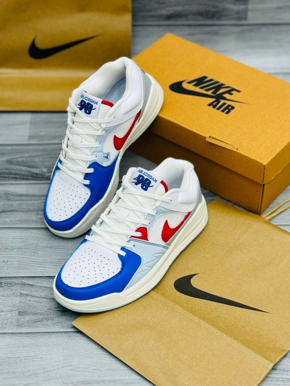 Men’s Nike Air Jordan Stadium 90 Legacy Low – Red & Royal Blue